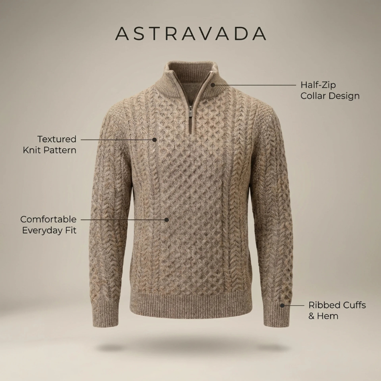 Half-Zip Knit Jumper