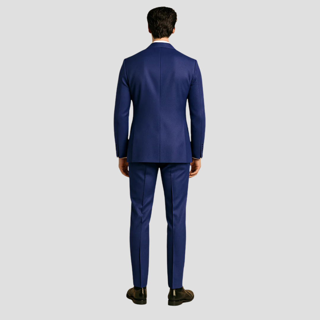 Men's Slim Fit Tuxedo Suit, 3 Piece Dinner Jacket Waistcoat & Trousers Set for Weddings 3