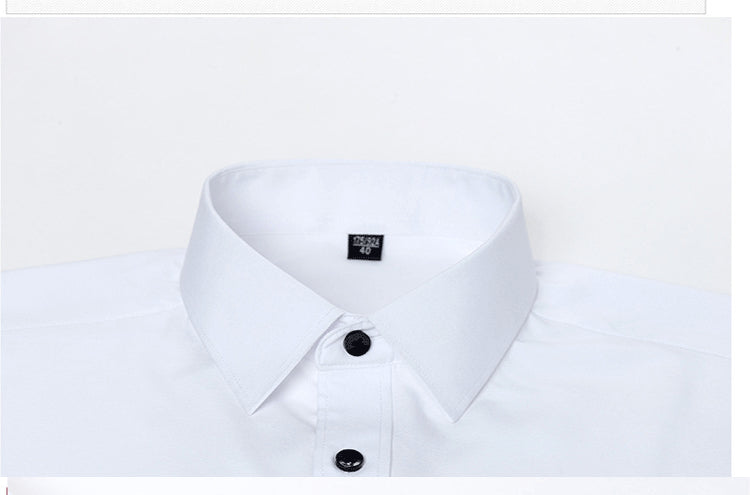 Men's Long Sleeve Formal Shirt, Flexible Fit Smart Button-Up Dress Shirt for Events 17