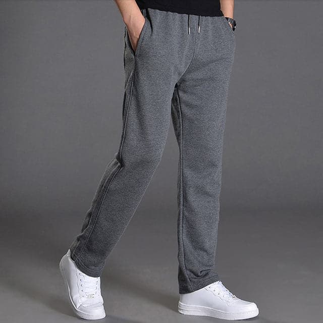 Men's Elastic Waist Trousers, Drawstring Relaxed Fit Comfortable Casual Joggers 2