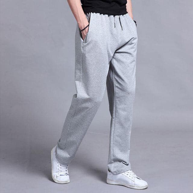 Men's Elastic Waist Trousers, Drawstring Relaxed Fit Comfortable Casual Joggers 4
