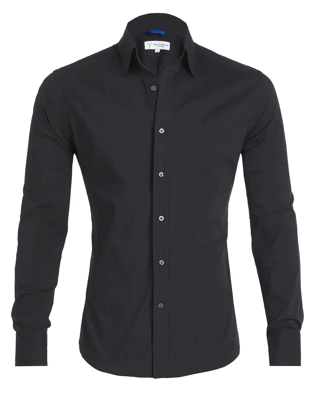 Men's Zip-Up Shirt, Long Sleeve Classic Collar Slim Fit Smart Casual Everyday Shirt 9