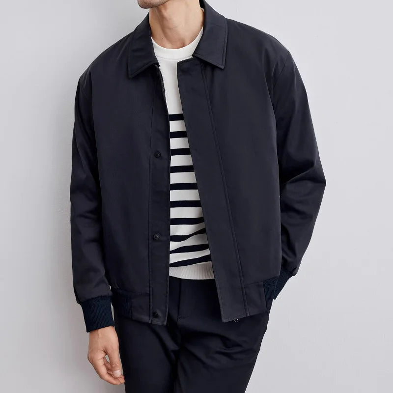Pointed-Collar Overshirt Jacket