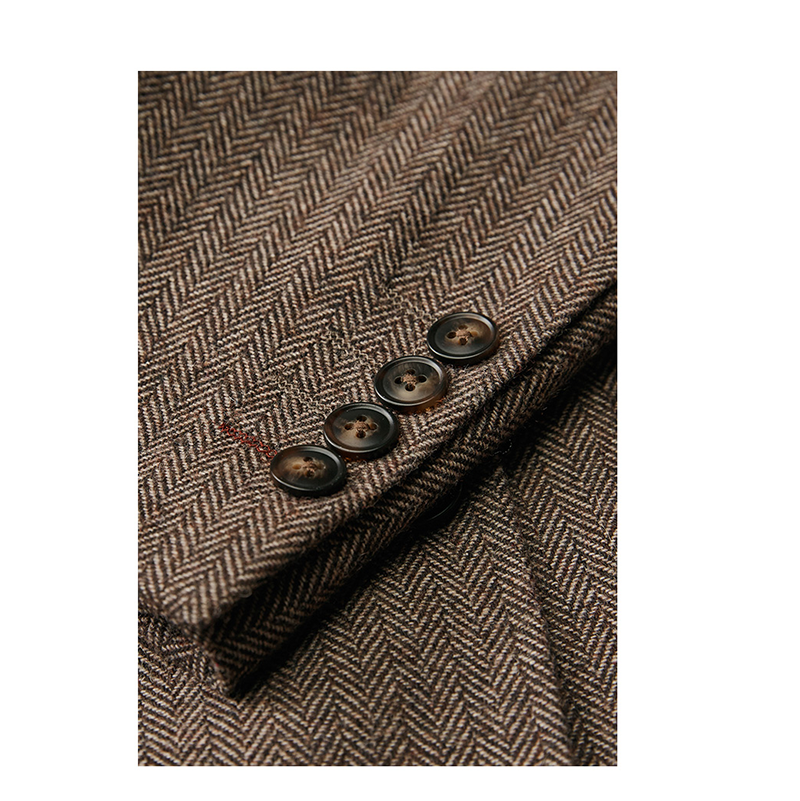 Herringbone Three-Piece Suit