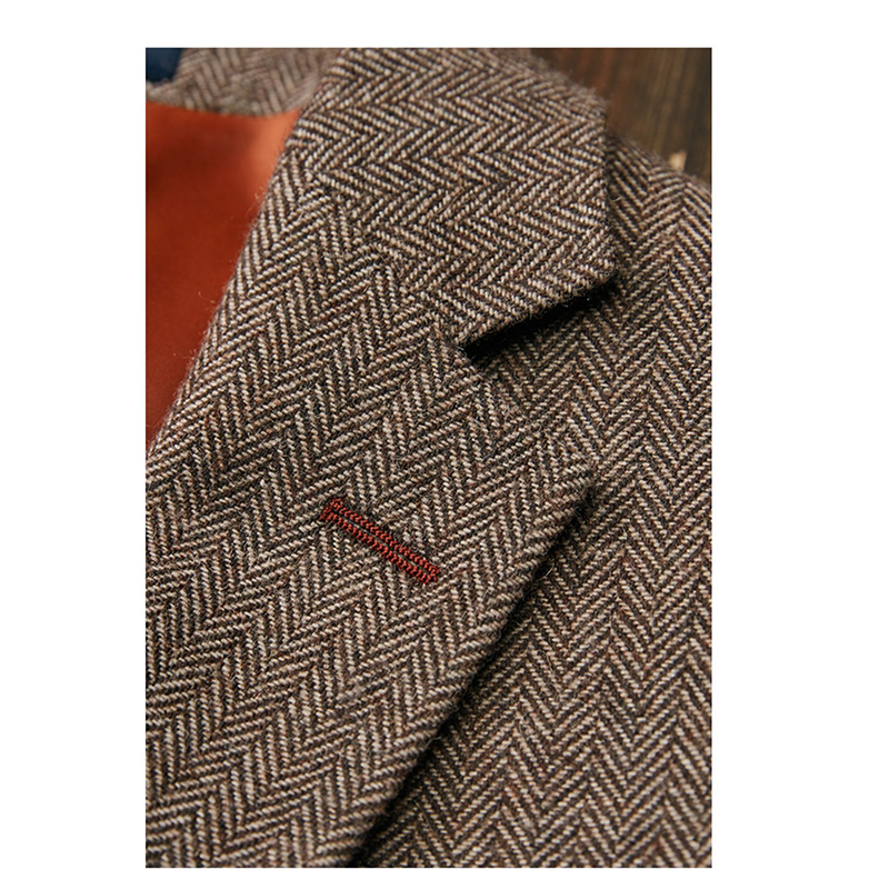 Herringbone Three-Piece Suit