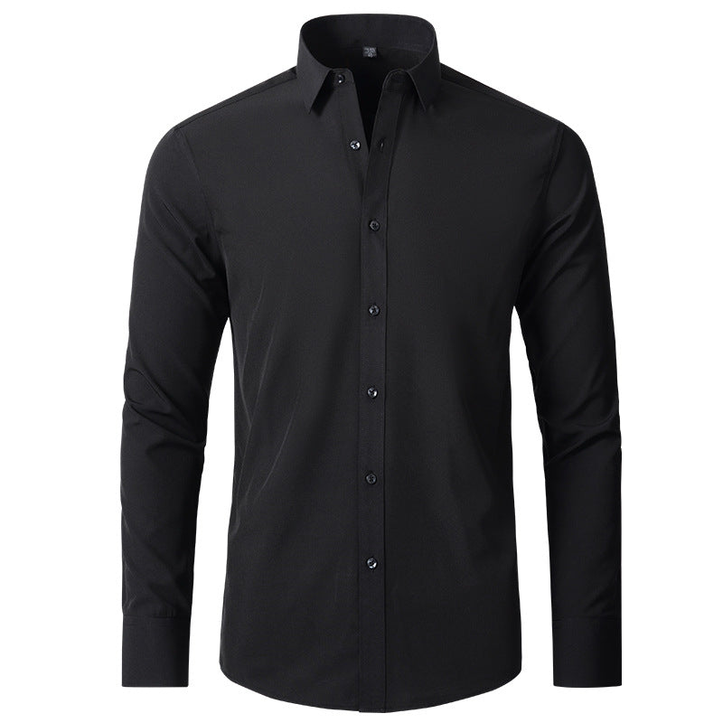 Men's Long Sleeve Shirt, Slim Fit Stretch Smart Casual Button-Down Dress Shirt for Everyday Wear 4