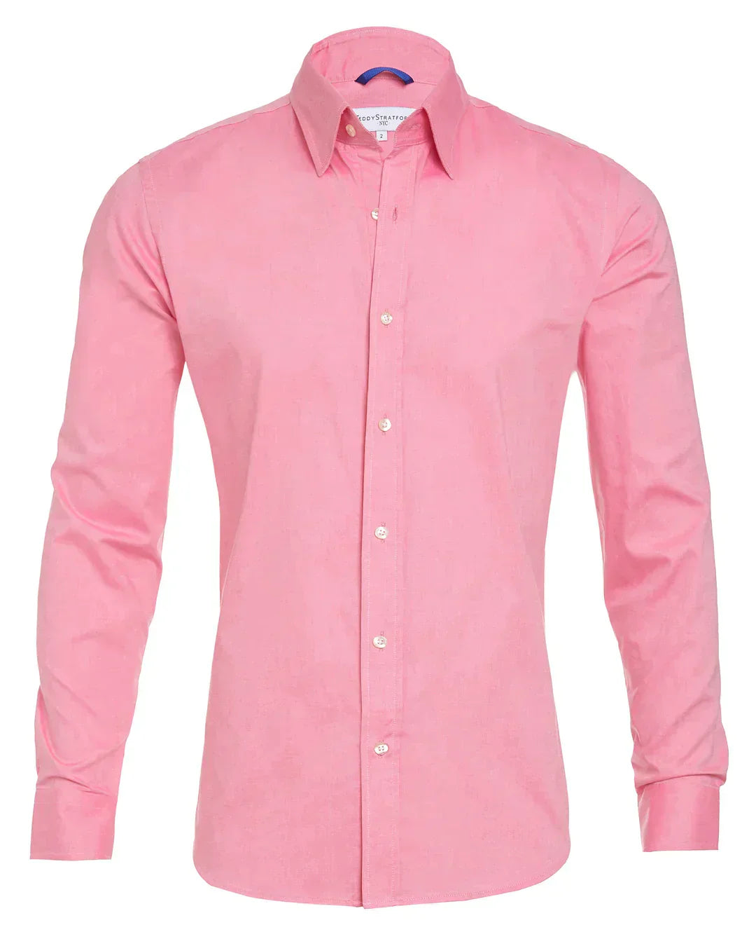 Men's Zip-Up Shirt, Long Sleeve Classic Collar Slim Fit Smart Casual Everyday Shirt 44
