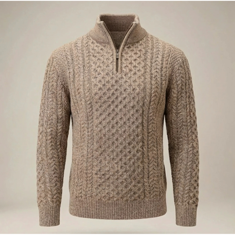 Half-Zip Knit Jumper