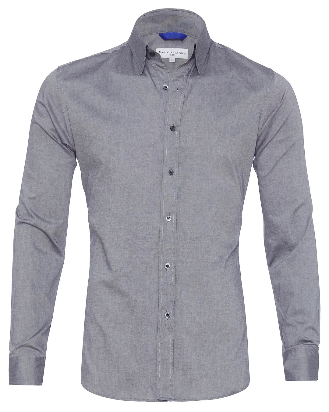 Men's Zip-Up Shirt, Long Sleeve Classic Collar Slim Fit Smart Casual Everyday Shirt 24