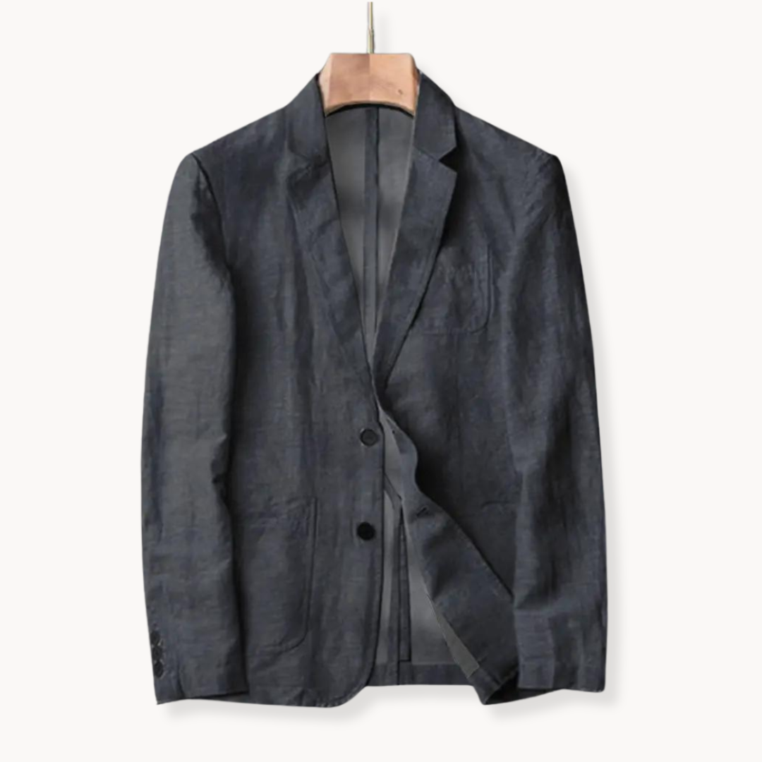Unstructured Linen Blazer