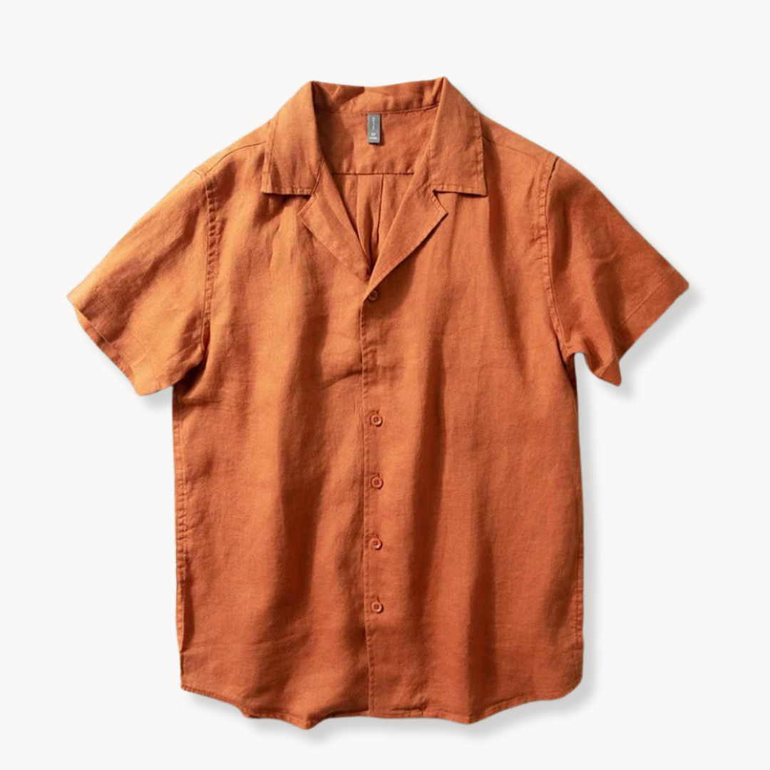Camp Collar Linen Shirt