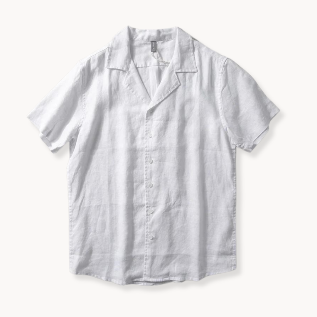 Camp Collar Linen Shirt