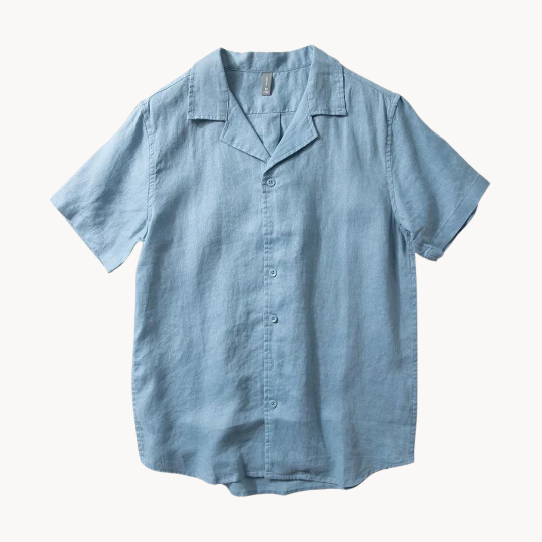 Camp Collar Linen Shirt