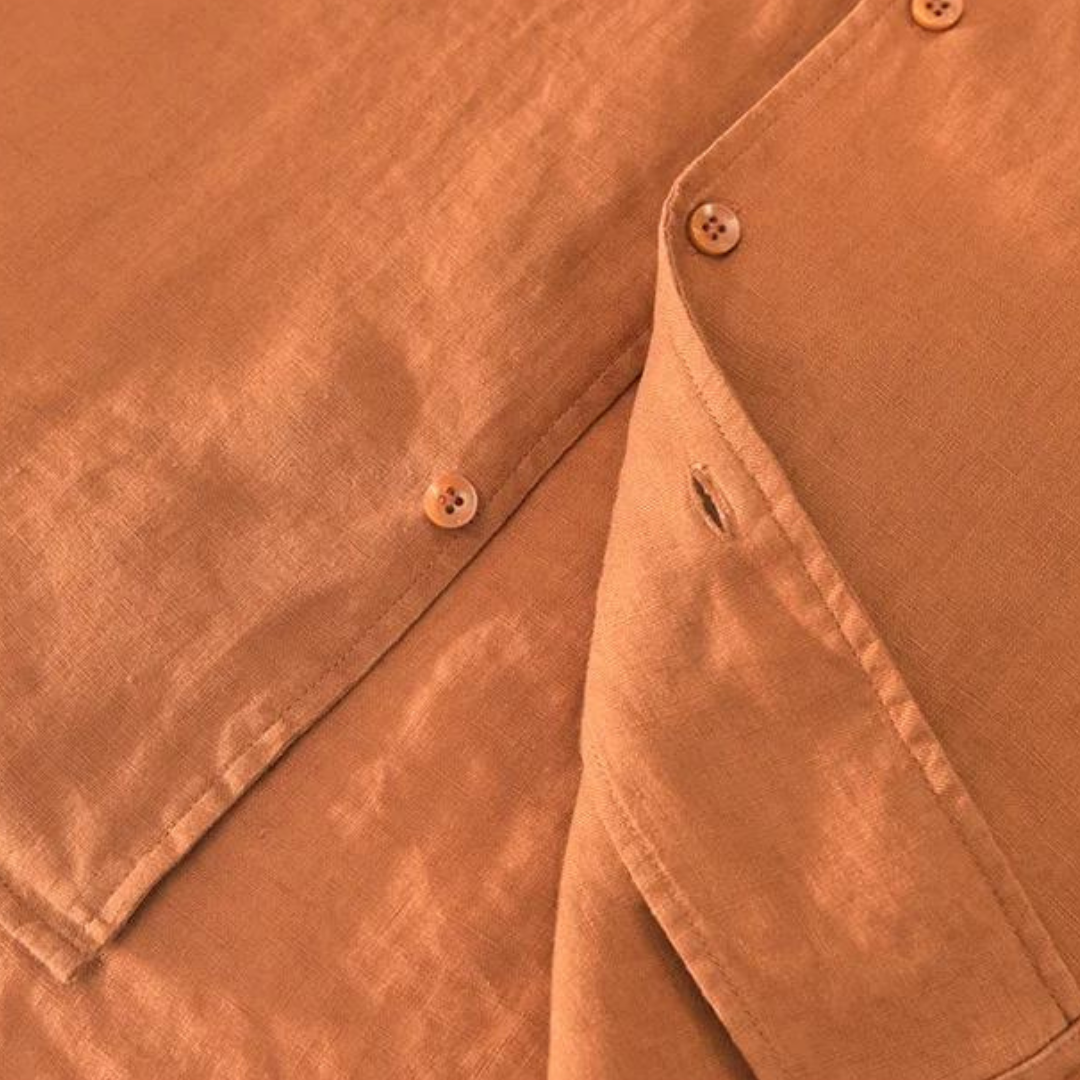 Camp Collar Linen Shirt