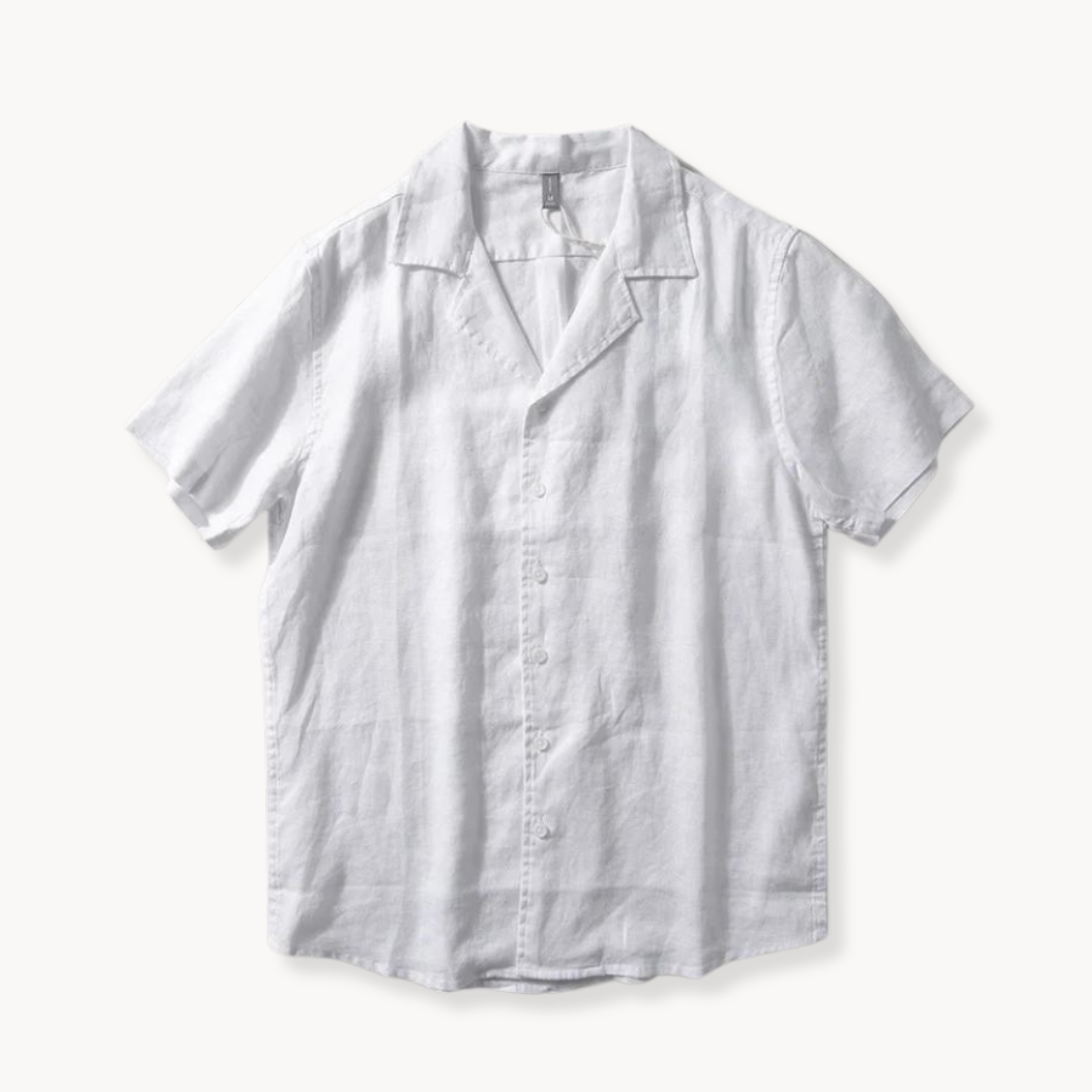 Camp Collar Linen Shirt