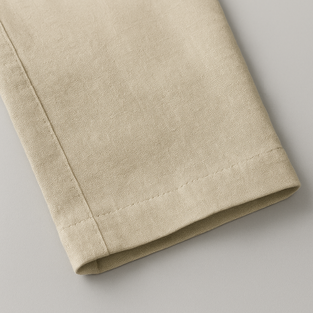 Tapered Cotton-Linen Trouser