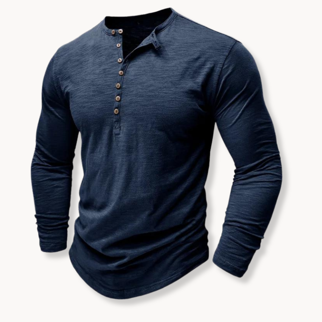 Cotton Henley Shirt