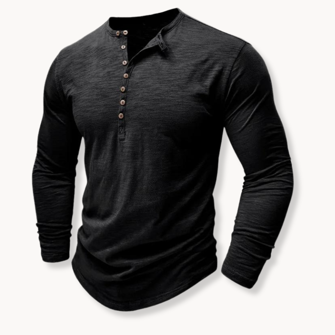 Cotton Henley Shirt