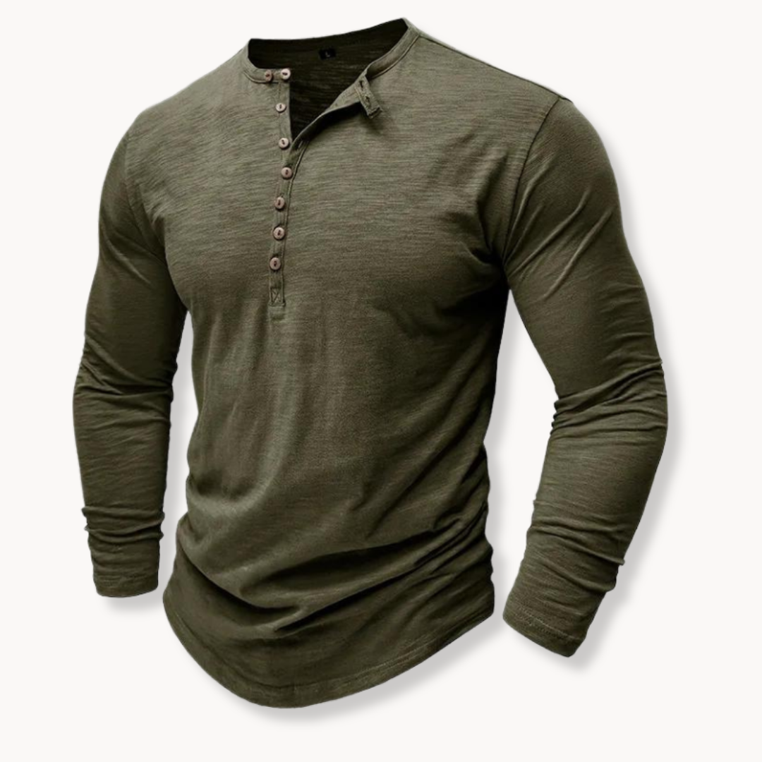 Cotton Henley Shirt