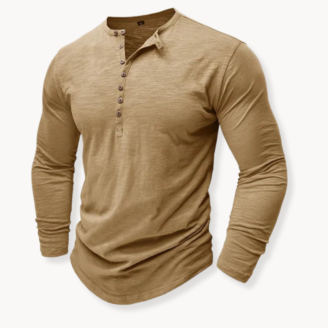 Cotton Henley Shirt