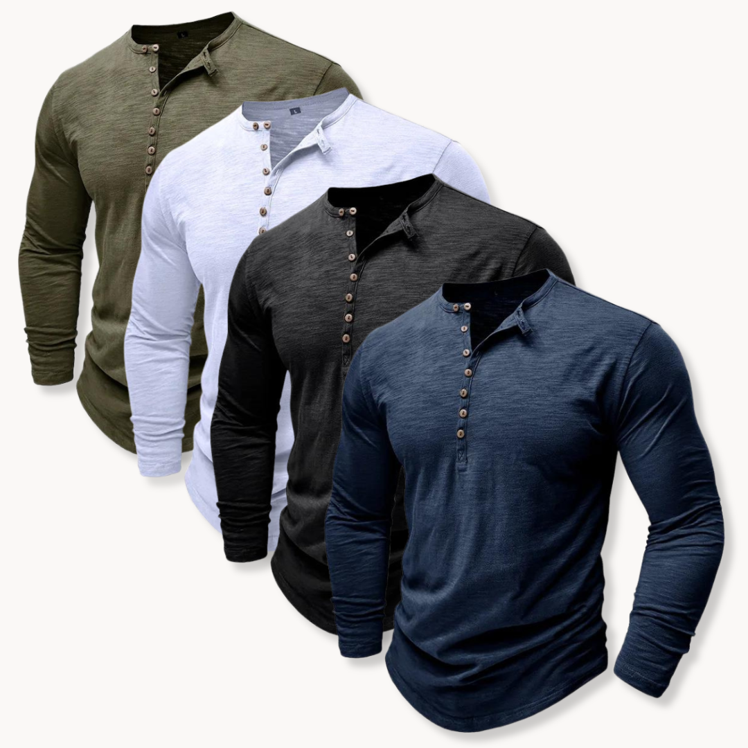 Cotton Henley Shirt
