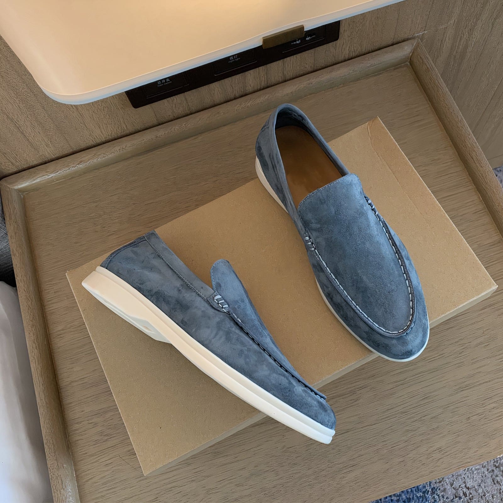 Men's Minimalist Slip-On Loafers, Lightweight Smart Casual Driving Shoes for Everyday Wear 7