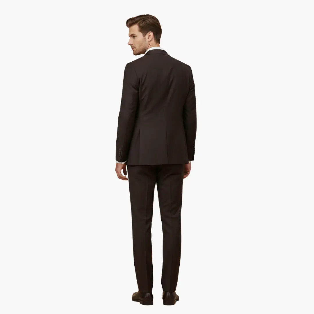 Men's Wedding Suit, Slim Fit Notch Lapel Blazer Waistcoat & Trousers Set for Formal Occasions 5