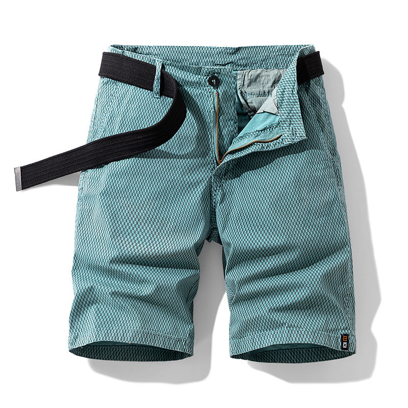 Checkered Belt Short