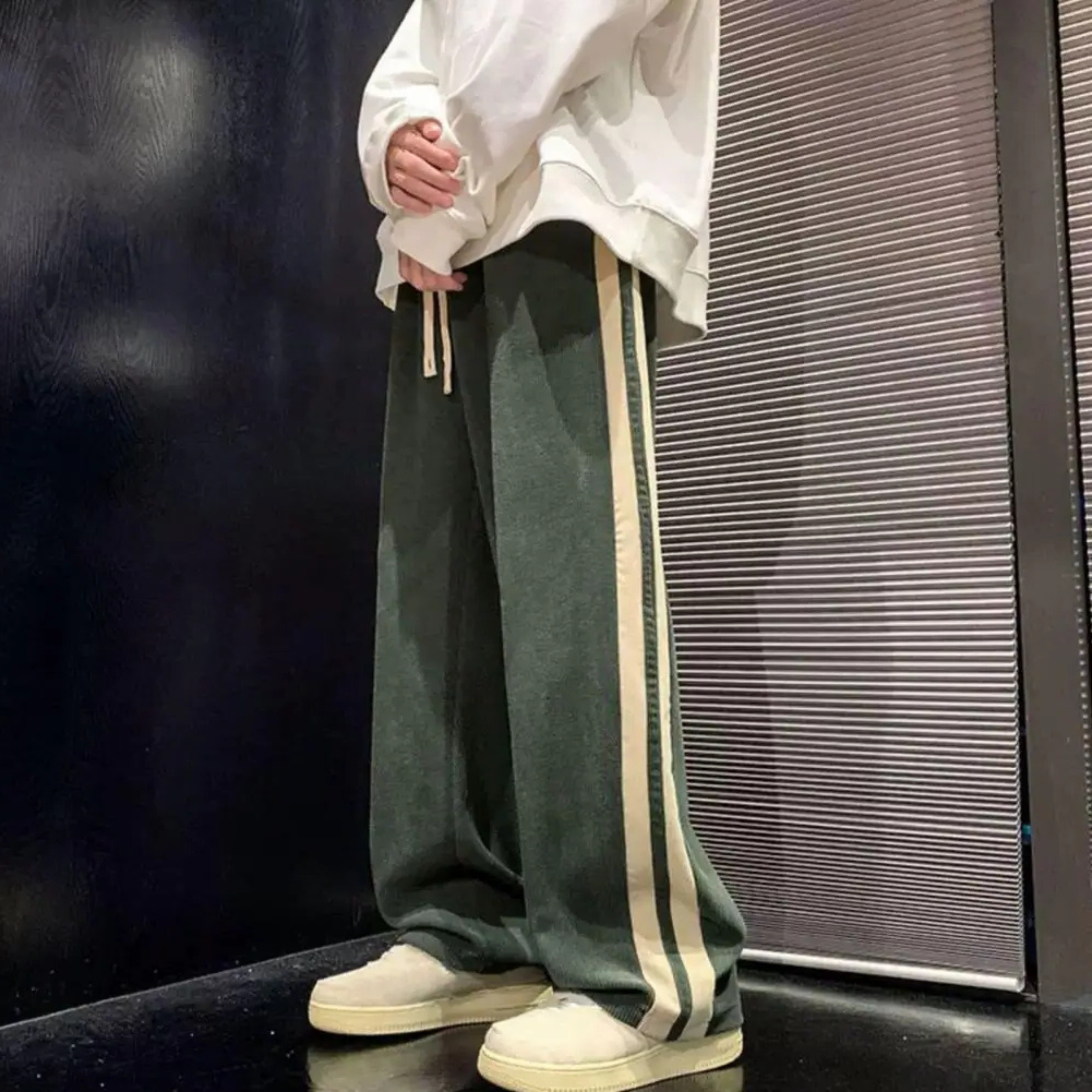 Striped Corduroy Trouser