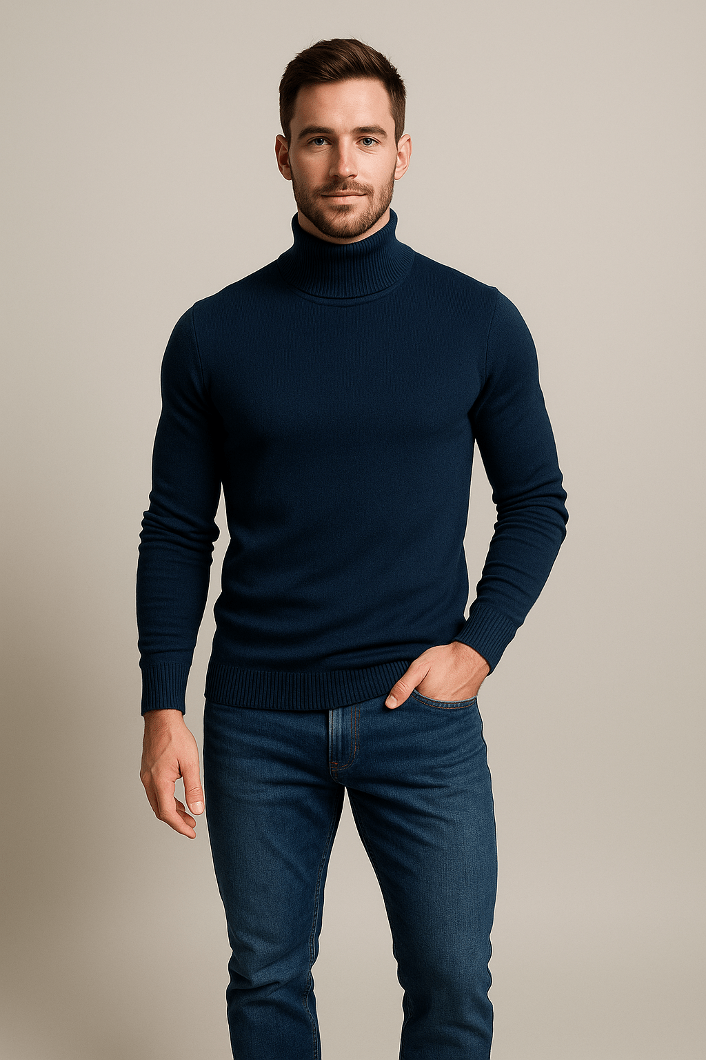 Slim Turtleneck Sweater