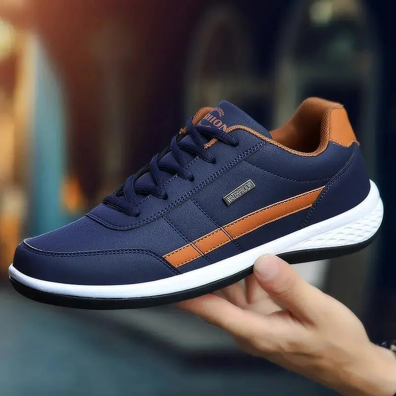 Men's Lace-Up Trainers, Chunky Sole Casual Sneakers for Everyday Street Style 4
