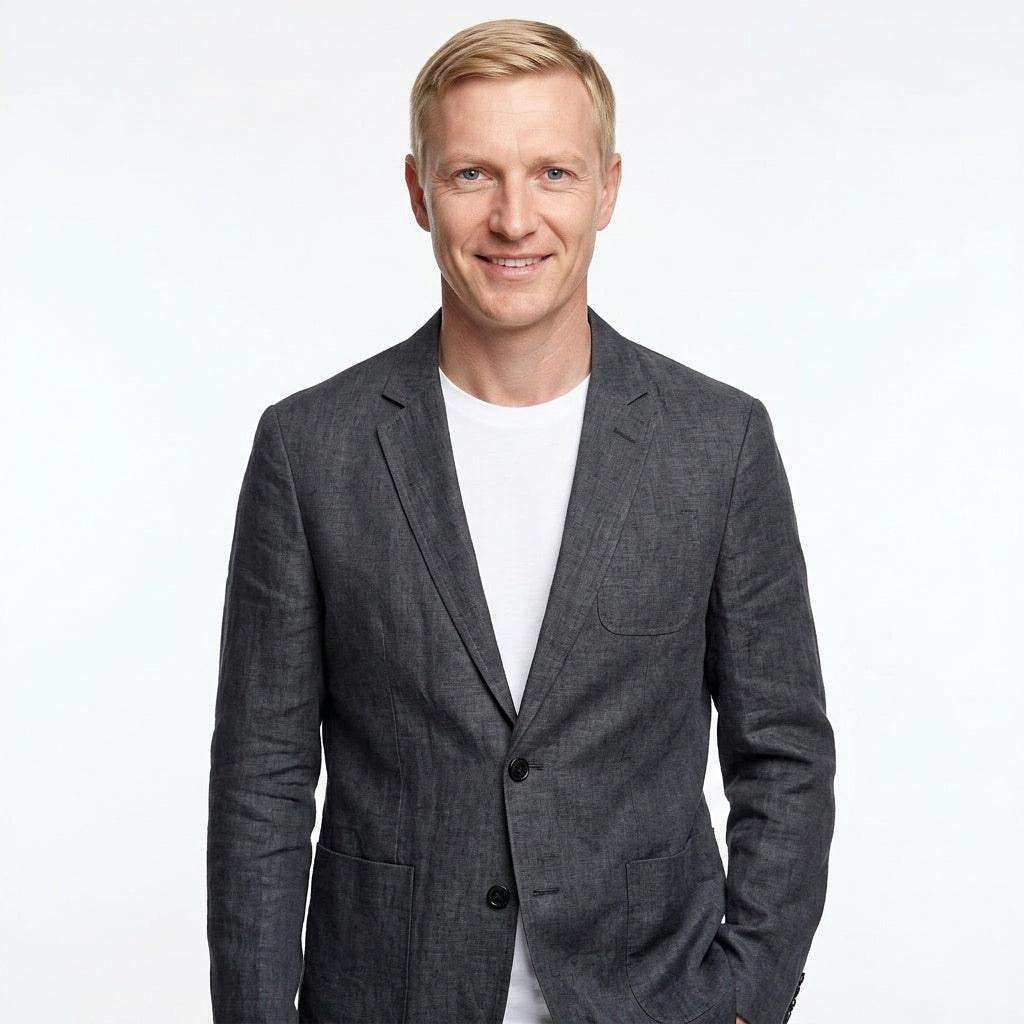 Unstructured Linen Blazer