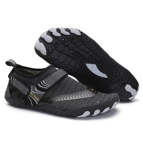 Men's Water Shoes, Non-Slip Quick-Dry Adjustable Strap Lightweight Summer Beach Shoes 9