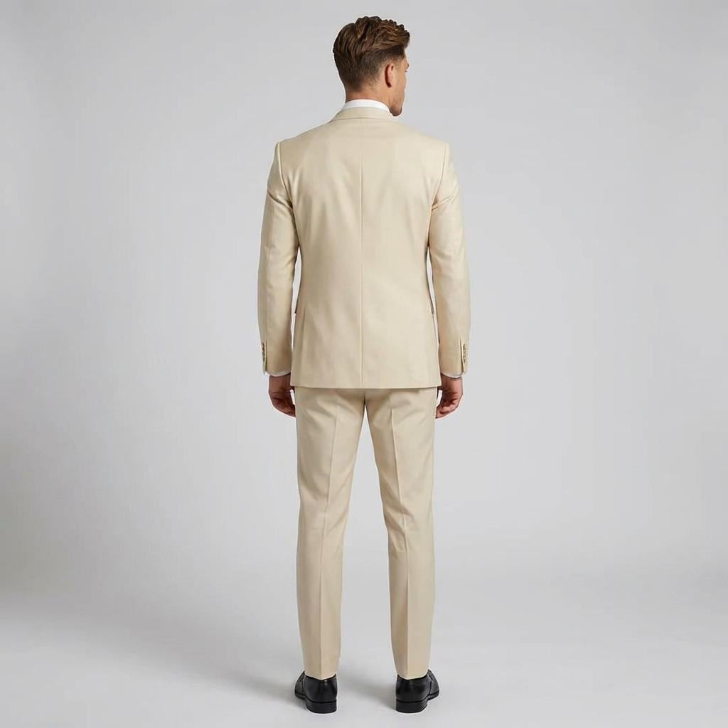 Black Three-Piece Wedding Suit