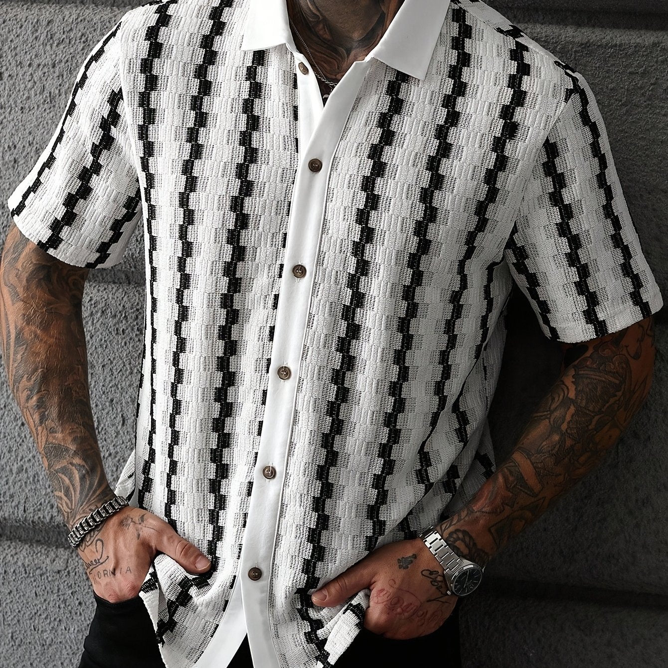 Striped Short-Sleeve Shirt