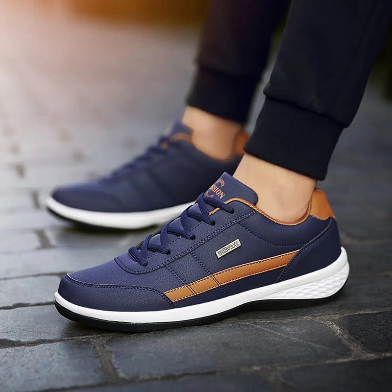 Men's Lace-Up Trainers, Chunky Sole Casual Sneakers for Everyday Street Style 3