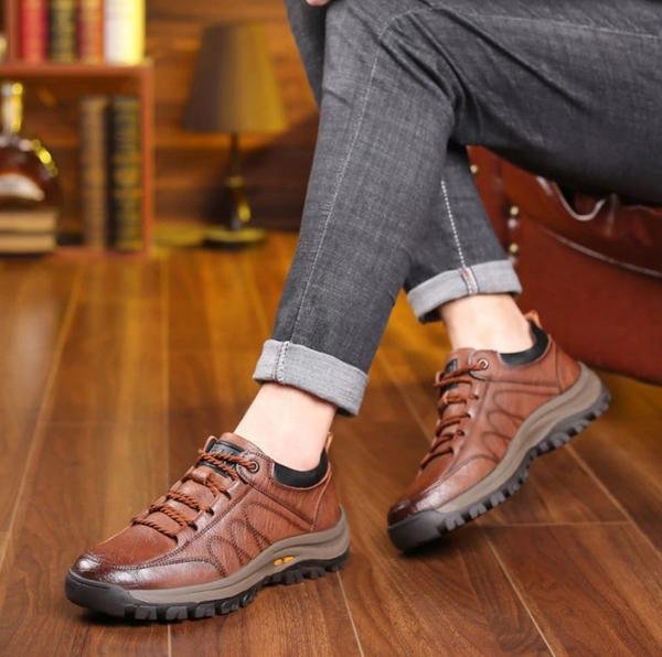 Men's Outdoor Trainers, Non-Slip Durable Lightweight Comfort Casual Walking Shoes 8