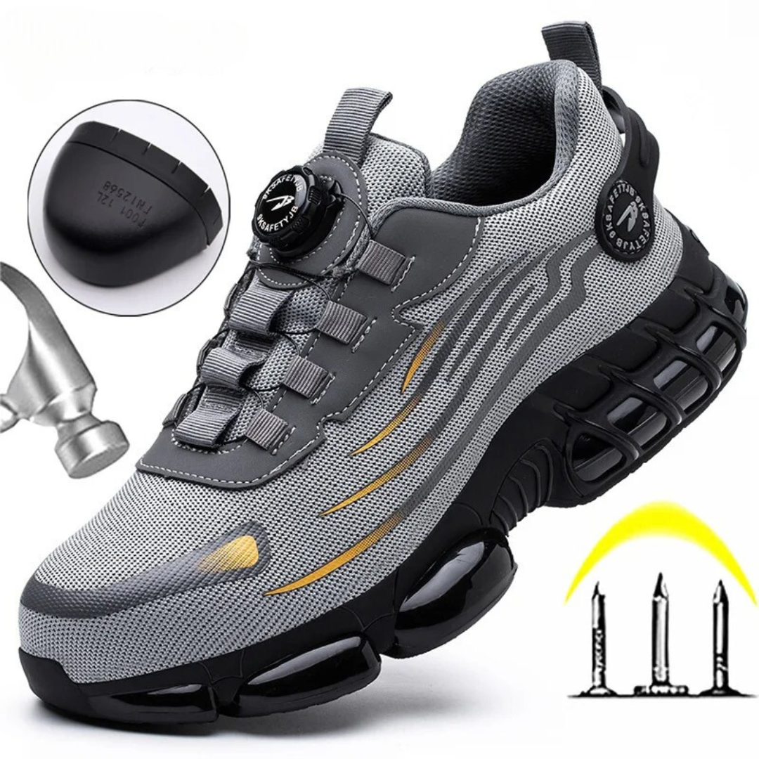Men's Safety Trainers, Low-Cut Lightweight Breathable Protective Work Shoes with Reflective Detail 3