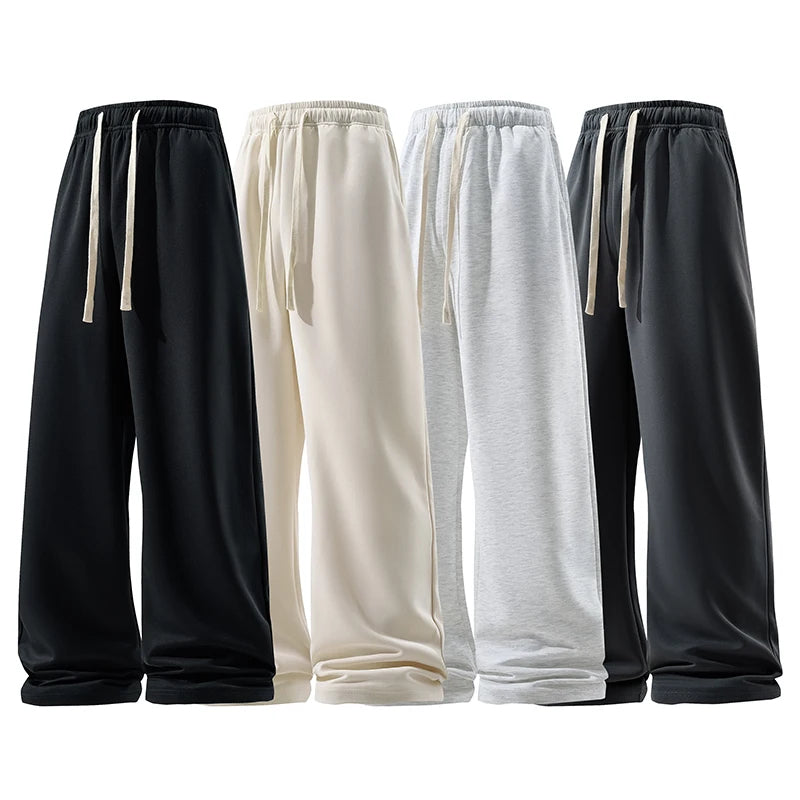 Wide-Leg Cotton Trouser