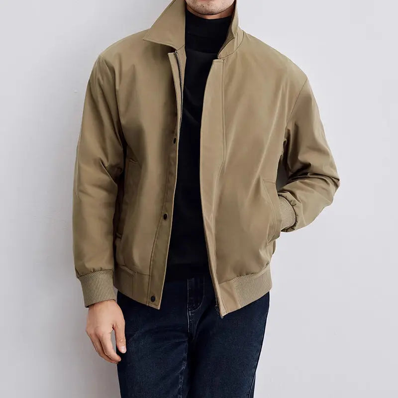 Pointed-Collar Overshirt Jacket