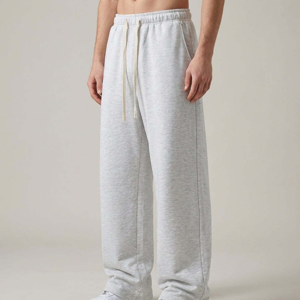 Wide-Leg Cotton Trouser