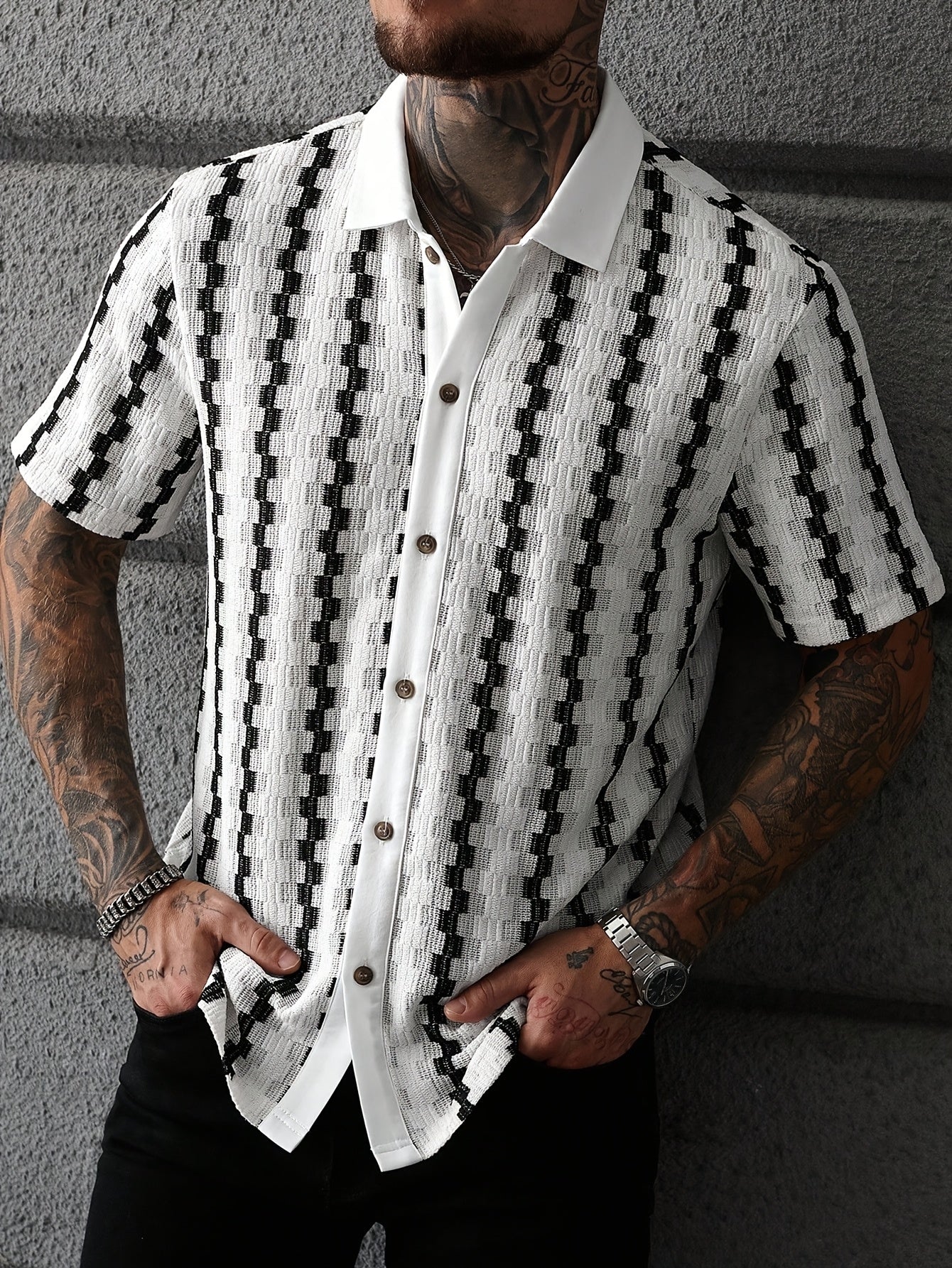 Striped Short-Sleeve Shirt