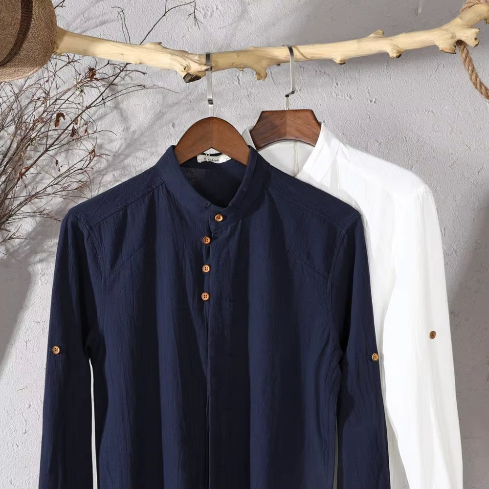 Linen Button-Up Shirt