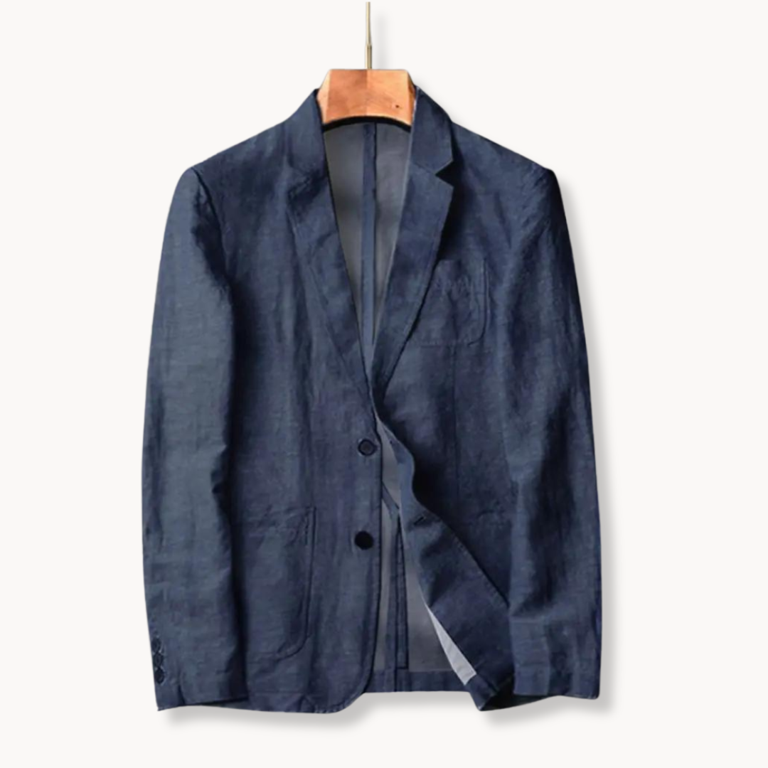 Unstructured Linen Blazer