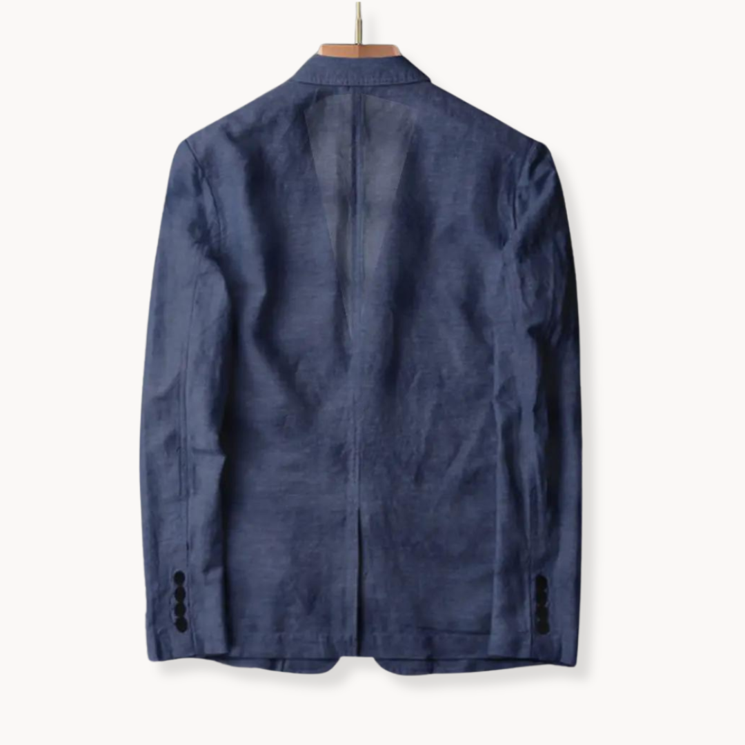 Unstructured Linen Blazer