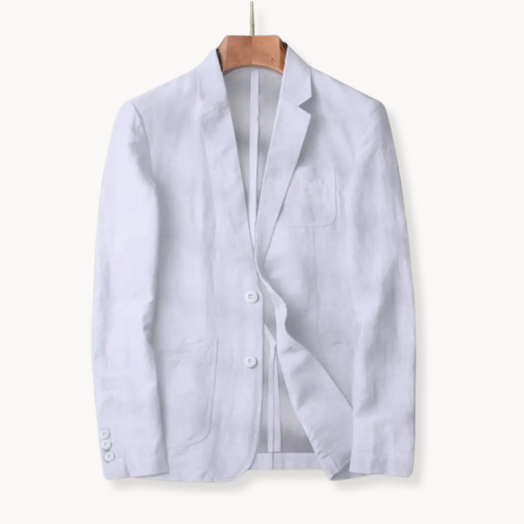 Unstructured Linen Blazer