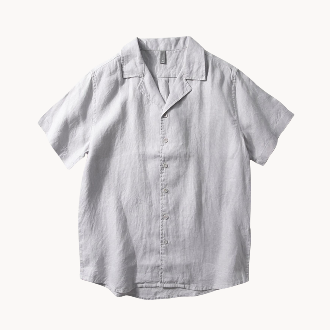 Camp Collar Linen Shirt