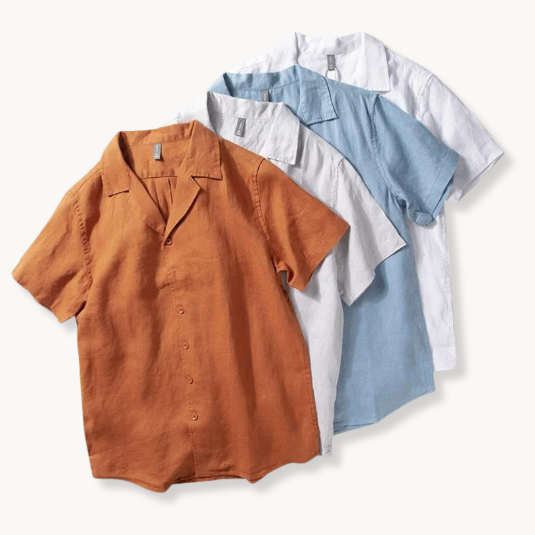 Camp Collar Linen Shirt