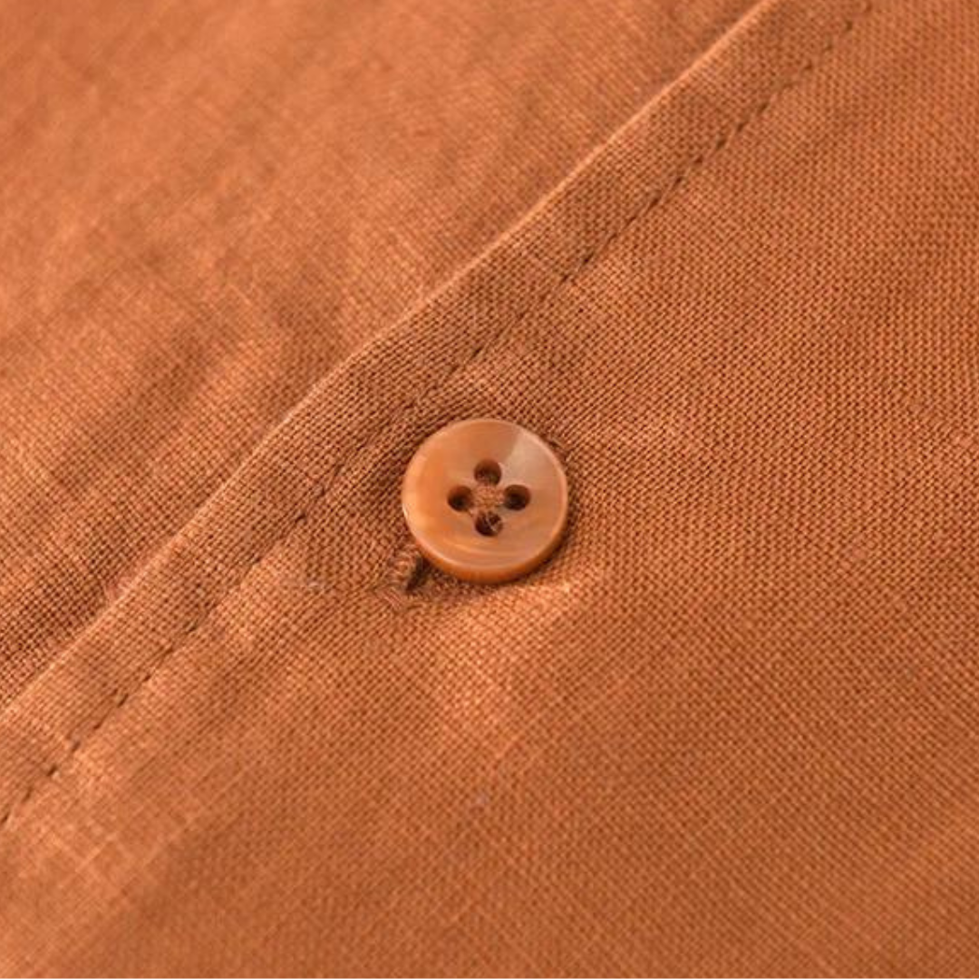 Camp Collar Linen Shirt