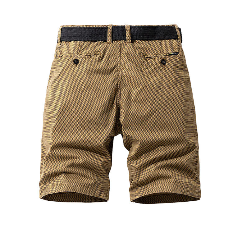 Checkered Belt Short